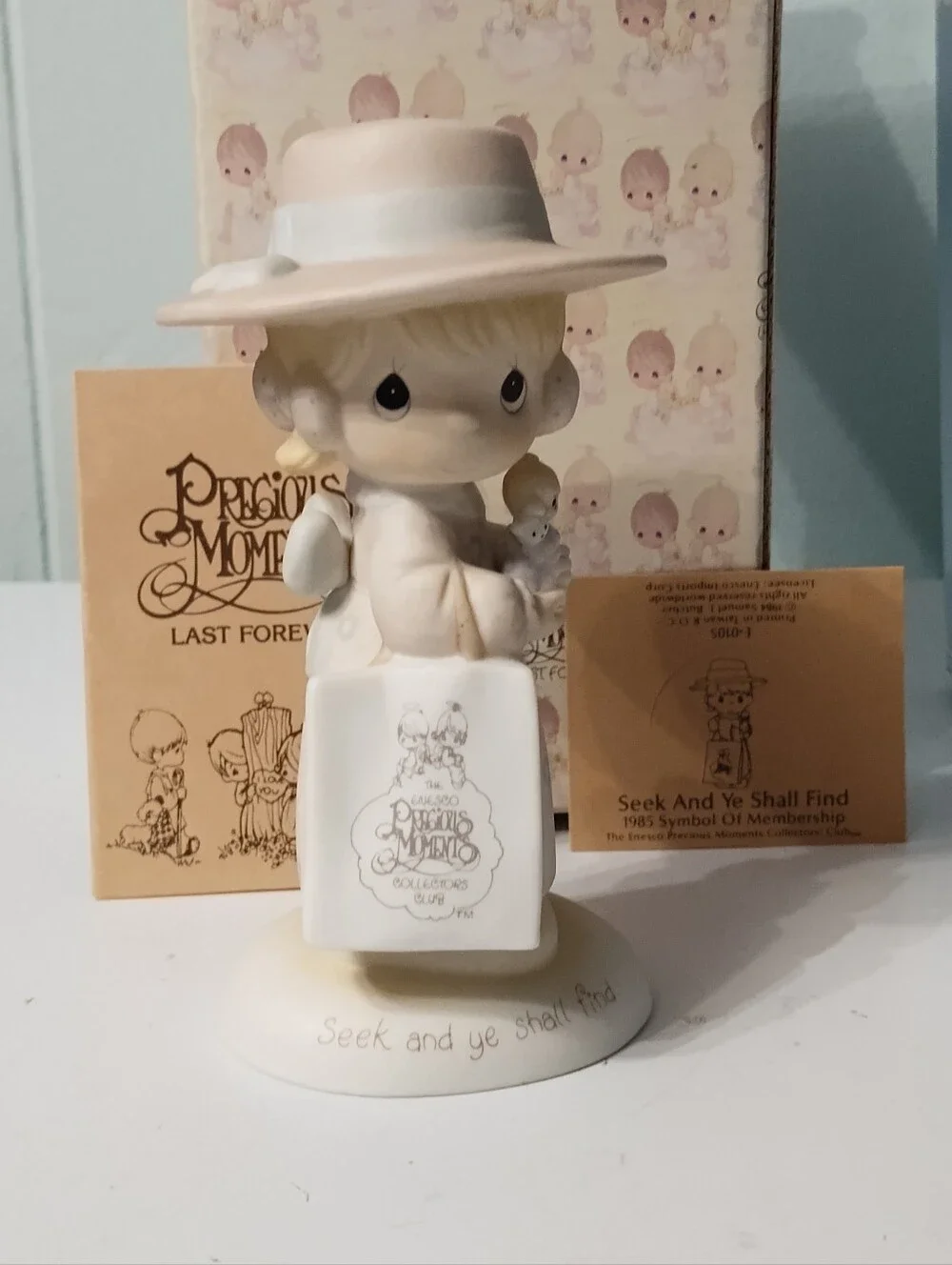 Precious Moments Figurines- #E 0105 & PM 851 & PM 872